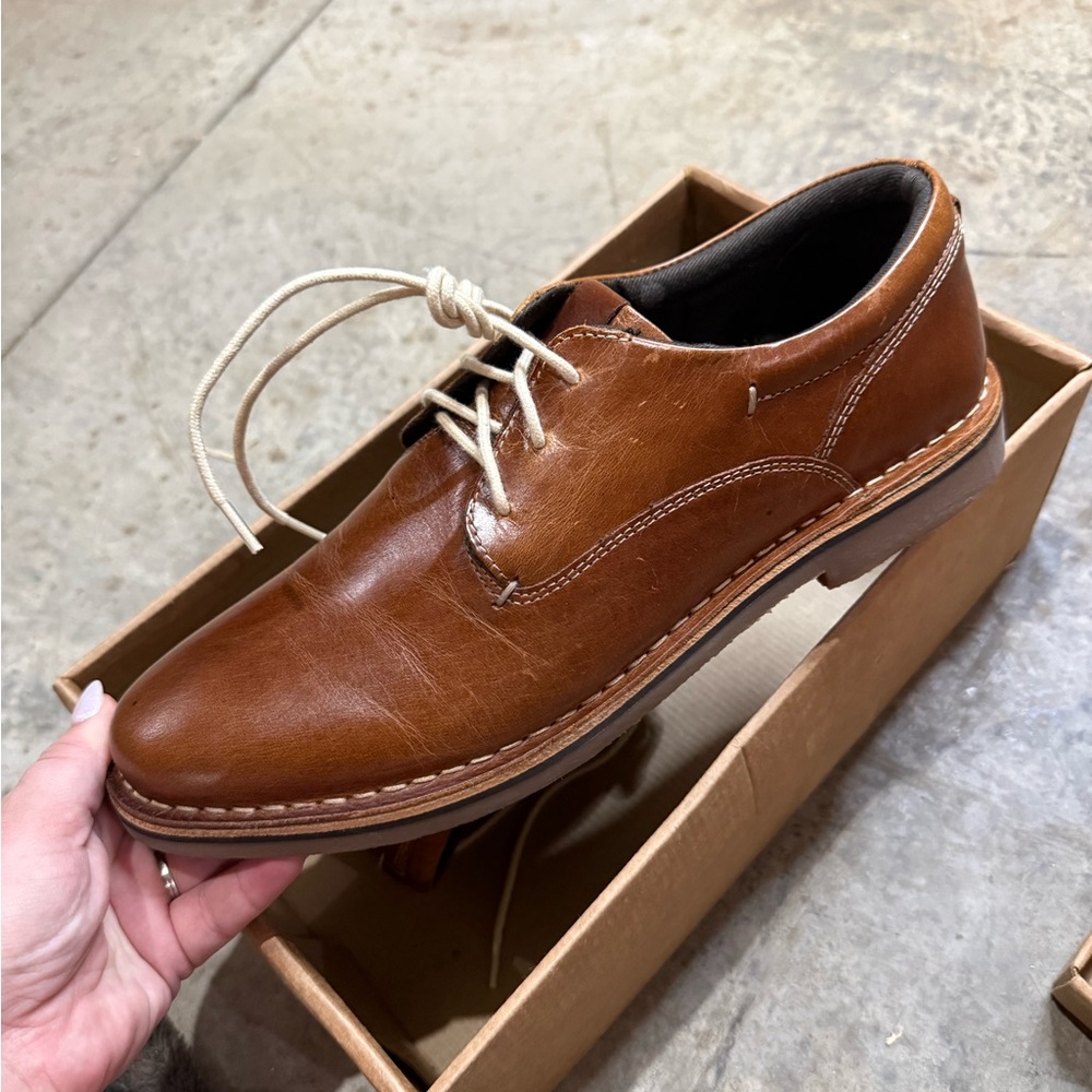 Steve Madden Tan Leather Men's Oxfords